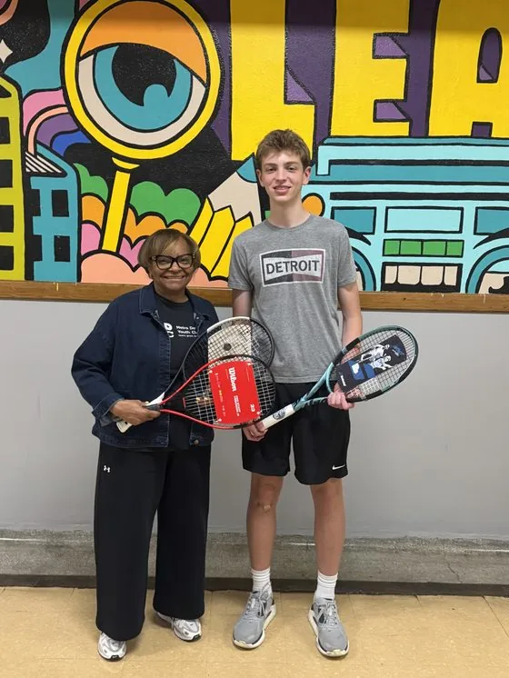 Tennis equipment donated to Metro Detroit Youth Clubs